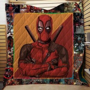 Deadpool Quilt Blanket Bnov-13  Size Single, Twin, Full, Queen, King, Super King