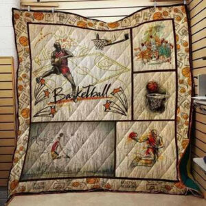 Basketball Quilt Blanket  Size Single, Twin, Full, Queen, King, Super King