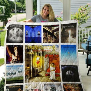 Dream Theater Albums Quilt Blanket 01  Size Single, Twin, Full, Queen, King, Super King