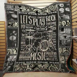Drummer Quilt Blanket D0701 84o31  Size Single, Twin, Full, Queen, King, Super King