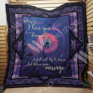 Dragonfly F2804 82o38 Quilt Blanket  Size Single, Twin, Full, Queen, King, Super King