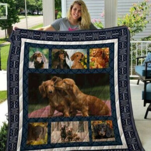 Dachshund Quilt Blanket Qui12001  Size Single, Twin, Full, Queen, King, Super King