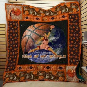 Basketball Quilt Blanket D0307 85o40  Size Single, Twin, Full, Queen, King, Super King