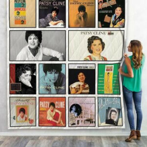 Patsy Cline Album Quilt Blanket 02  Size Single, Twin, Full, Queen, King, Super King