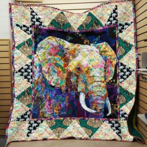 Elephant Quilt Blanket 3D Quilt Blanket Hqc-Qct00072 Size Single, Twin, Full, Queen, King, Super King