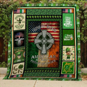 Proud To Be Irish Quilt Blanket  Size Single, Twin, Full, Queen, King, Super King