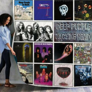 Deep Purple Quilt Blanket For Fans 01  Size Single, Twin, Full, Queen, King, Super King