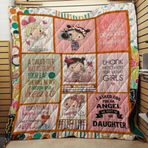 Daughter 3d Quilt Blanket J0301 85o32  Size Single, Twin, Full, Queen, King, Super King