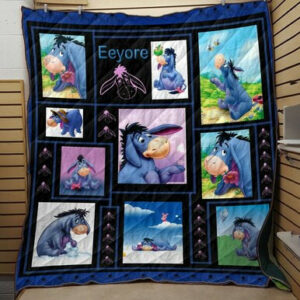 Eeyore Fabric Quilt Blanket  Size Single, Twin, Full, Queen, King, Super King