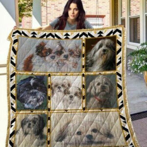 Puppy Quilt Blanket Phqd05001  Size Single, Twin, Full, Queen, King, Super King