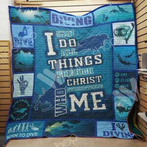 Diving Quilt Blanket M0901 83o36  Size Single, Twin, Full, Queen, King, Super King
