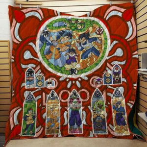 Dragon Ball 3d Quilt Blanket  Size Single, Twin, Full, Queen, King, Super King