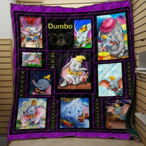 Dumbo Fabric 3d Quilt Blanket  Size Single, Twin, Full, Queen, King, Super King
