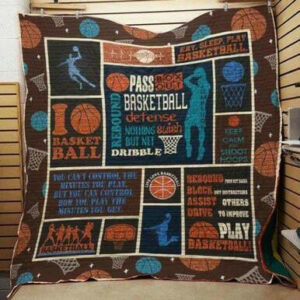 Basketball 3d Quilt Blanket J1201 83o07  Size Single, Twin, Full, Queen, King, Super King