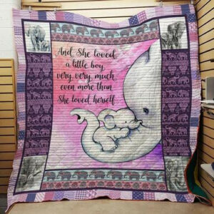 Elephant 3d Quilt Blanket F1302 82o34  Size Single, Twin, Full, Queen, King, Super King