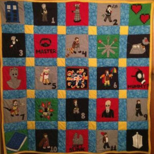 Doctor Who Fabric 3d Quilt Blanket  Size Single, Twin, Full, Queen, King, Super King