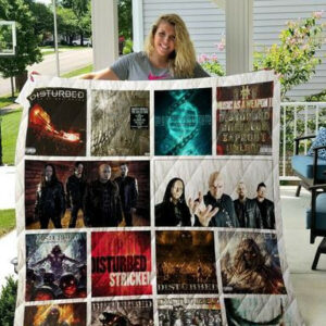 Disturbed Albums Quilt Blanket 02  Size Single, Twin, Full, Queen, King, Super King