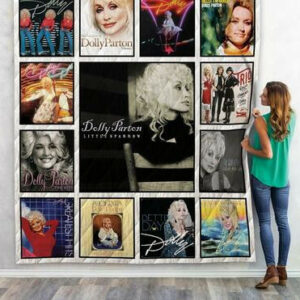 Dolly Parton Quilt Blanket For Fans 01  Size Single, Twin, Full, Queen, King, Super King