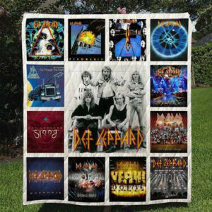 Def Leppard Quilt Blanket  Size Single, Twin, Full, Queen, King, Super King