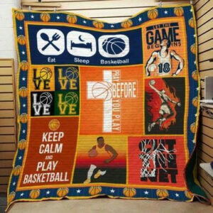 Basketball 3d Quilt Blanket F1502 84o35  Size Single, Twin, Full, Queen, King, Super King