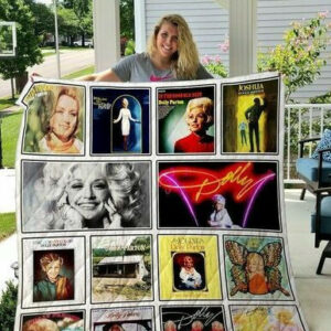 Dolly Parton Quilt Blanket  Size Single, Twin, Full, Queen, King, Super King