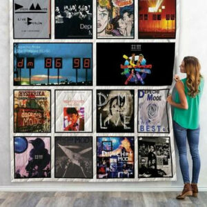 Depeche Mode Albums Quilt Blanket 02  Size Single, Twin, Full, Queen, King, Super King