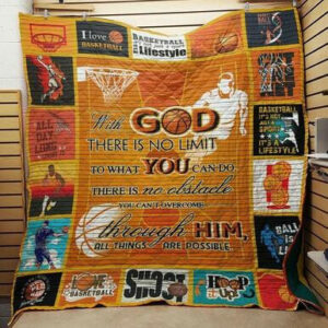 Basketball 3d Quilt Blanket J1401 85o36  Size Single, Twin, Full, Queen, King, Super King