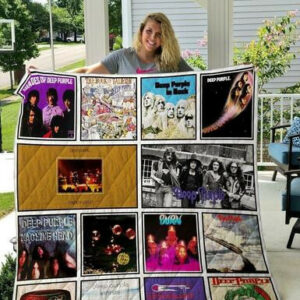 Deep Purple Quilt Blanket  Size Single, Twin, Full, Queen, King, Super King