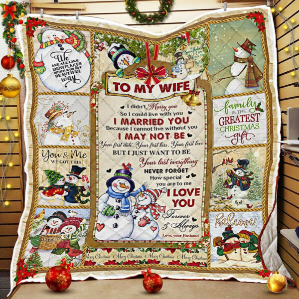 Snowman. You And Me We Got This Quilt Blanket  Size Single, Twin, Full, Queen, King, Super King