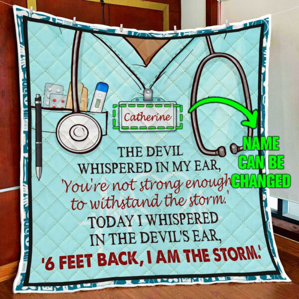 Personalized Proud To Be A Nurse Quilt Blanket  Size Single, Twin, Full, Queen, King, Super King