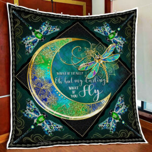 Darling Fly Dragonfly Quilt Blanket PSL1133Q  Size Single, Twin, Full, Queen, King, Super King