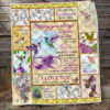 Hummingbird With Flowers Quilt Blanket God Says You Are Ttv442Q Size Single, Twin, Full, Queen, King, Super King