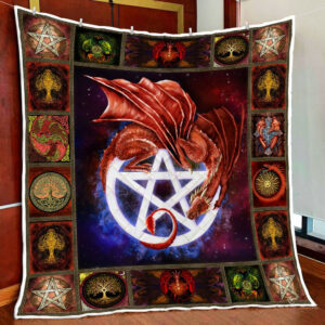 Dragon Celtic Quilt Blanket NTB460Q Size Single, Twin, Full, Queen, King, Super King