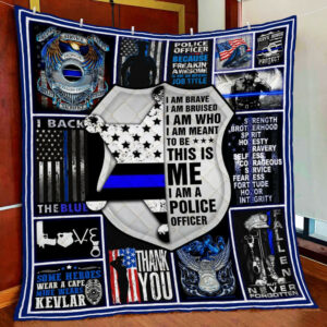 Policeman. This Is Me, I Am A Police Officer Quilt Blanket  Size Single, Twin, Full, Queen, King, Super King