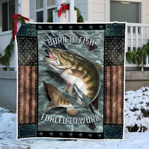 Smallmouth Bass Quilt Blanket Fishing Anl95Qv4
