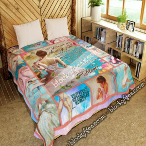Daughter, I Am Your Biggest Fan, Love Mom, Ballet Quilt Blanket  Size Single, Twin, Full, Queen, King, Super King