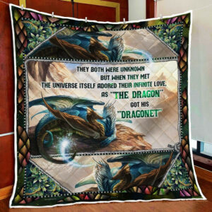 Dragon Love Quilt Blanket  Size Single, Twin, Full, Queen, King, Super King