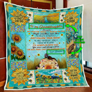 Personalized My Sunshine Girl Quilt Blanket  Size Single, Twin, Full, Queen, King, Super King