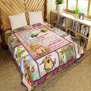 Daughter-In-Law To Mother-In-Law Birdhouse Quilt Blanket  Size Single, Twin, Full, Queen, King, Super King