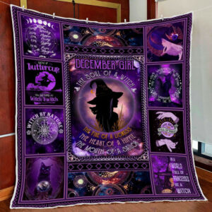 December Girl The Soul Of A Witch Quilt Blanket TRN313Qv16 Size Single, Twin, Full, Queen, King, Super King
