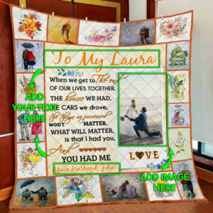 Personalized Husband And Wife Custom Image Quilt Blanket  Size Single, Twin, Full, Queen, King, Super King