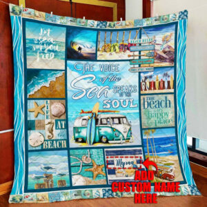 Personalized. Life Is Better At The Beach Quilt Blanket  Size Single, Twin, Full, Queen, King, Super King