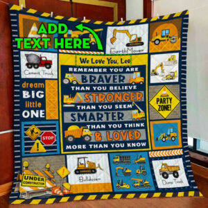 Personalized My Truck Boy Quilt Blanket  Size Single, Twin, Full, Queen, King, Super King