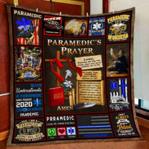 Paramedics Prayer Quilt Blanket  Size Single, Twin, Full, Queen, King, Super King