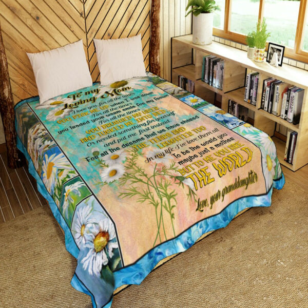 Daisy Daughter To Mom Quilt Blanket  Size Single, Twin, Full, Queen, King, Super King