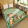 Beach Girl  She Who Loves The Beach Quilt Blanket  Size Single, Twin, Full, Queen, King, Super King