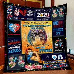 Proud Respiratory Therapist Quilt Blanket  Size Single, Twin, Full, Queen, King, Super King