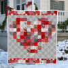 Fenrir Wolf Viking Quilt Blanket  Size Single, Twin, Full, Queen, King, Super King