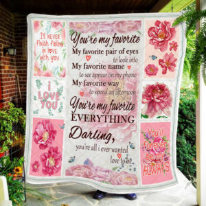 Peonies Quilt Blanket  Size Single, Twin, Full, Queen, King, Super King