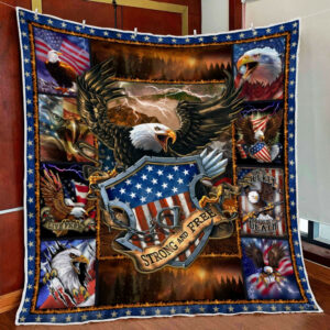 Eagle American Patriot Quilt Blanket THN3524Q Size Single, Twin, Full, Queen, King, Super King